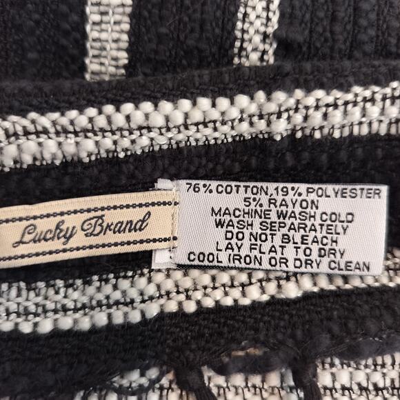 Lucky Brand Throw Blanket 37 X 76 Striped Cotton Blend - Picture 5 of 5